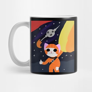 cat out in space Mug